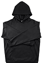 Unisex Deluxe Fleece Hooded Sweatshirt BLACK 2