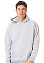 Unisex Deluxe Fleece Hooded Sweatshirt HEATHER GREY 1
