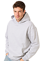 Unisex Deluxe Fleece Hooded Sweatshirt HEATHER GREY 2