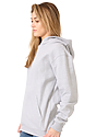 Unisex Deluxe Fleece Hooded Sweatshirt HEATHER GREY 5