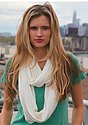 Unisex Viscose Bamboo Organic Cotton Infinity Scarf CANVAS Front
