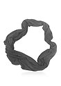 Unisex Viscose Bamboo Organic Cotton Infinity Scarf PEWTER Front