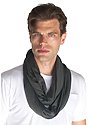 Unisex Viscose Bamboo Organic Cotton Infinity Scarf PEWTER Front