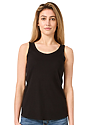 Women's Viscose Bamboo Organic Raw Edge Tank Top  Front