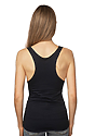Women's Viscose Bamboo Organic Raw Edge Tank Top  Back