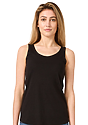 Women's Viscose Bamboo Organic Raw Edge Tank Top ECLIPSE Front
