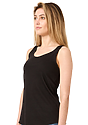 Women's Viscose Bamboo Organic Raw Edge Tank Top ECLIPSE Side