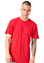 Unisex Viscose Bamboo Organic Cotton Tee APPLE RED Side