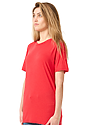 Unisex Viscose Bamboo Organic Cotton Tee APPLE RED Front2