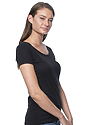 Women's Viscose Bamboo Organic Cotton Scoop Neck ECLIPSE Side