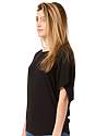 Women's Viscose Bamboo Organic Cotton Poncho ECLIPSE Side