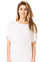 Women's Viscose Bamboo Organic Cotton Poncho FROST Front