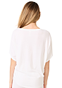 Women's Viscose Bamboo Organic Cotton Poncho  Back