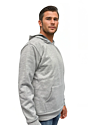 Unisex Magnum Heavyweight Fleece Hoody HEATHER GREY 2