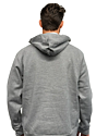 Unisex Magnum Heavyweight Fleece Hoody HEATHER GREY 3