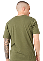 Unisex Organic RPET Tee HEATHER KALE Back