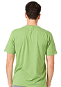 Unisex Organic RPET Tee HEATHER KIWI Back