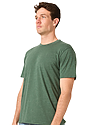 Unisex Organic RPET Tee HEATHER PINE Back