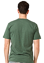Unisex Organic RPET Tee HEATHER PINE Back