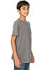 Youth Organic RPET Short Sleeve Tee HEATHER ASH Front