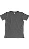 Youth Organic RPET Short Sleeve Tee HEATHER COAL Front2