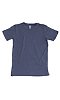 Youth Organic RPET Short Sleeve Tee HEATHER DUSK Front2