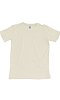 Youth Organic RPET Short Sleeve Tee HEATHER EGGSHELL Front2