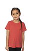 Toddler Organic RPET Short Sleeve Tee HEATHER TOMATO Front