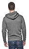 Unisex Organic RPET French Terry Zip Hoodie HEATHER ASH Back