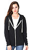 Unisex Organic RPET French Terry Zip Hoodie SHADOW Front2