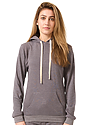 Unisex Organic RPET French Terry Pullover Hoodie HEATHER ASH Front