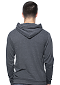 Unisex Organic RPET French Terry Pullover Hoodie HEATHER COAL Back