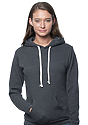 Unisex Organic RPET French Terry Pullover Hoodie HEATHER COAL Front2