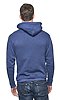 Unisex Organic RPET French Terry Pullover Hoodie HEATHER DUSK Back