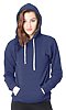 Unisex Organic RPET French Terry Pullover Hoodie HEATHER DUSK Front2