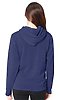Unisex Organic RPET French Terry Pullover Hoodie HEATHER DUSK Back2