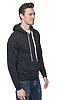 Unisex Organic RPET French Terry Pullover Hoodie SHADOW Back