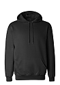 Basic Supply Co. Unisex 8.3 oz Fleece Hooded Sweatshirt BLACK 1