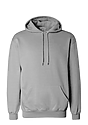 Basic Supply Co. Unisex 8.3 oz Fleece Hooded Sweatshirt HEATHER GREY 1