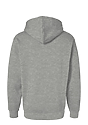 Basic Supply Co. Unisex 8.3 oz Fleece Hooded Sweatshirt HEATHER GREY 2