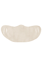 Unisex Rib Face Mask NATURAL Front